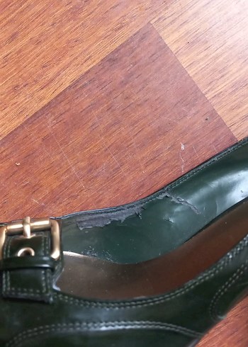 Yeşil Rugan ayakkabı - Görsel 4