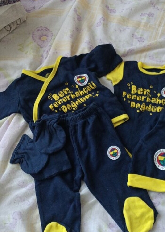 Orijinal fenerium lisanslı Yenidoğan bebek takımı  - Görsel 5