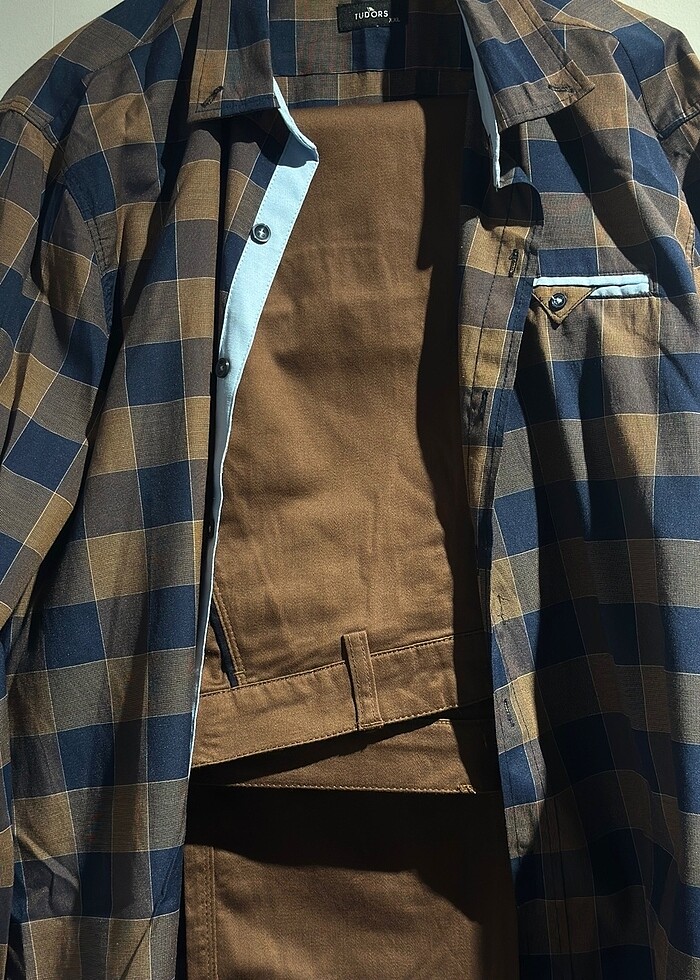 erkek gömlek-pantolon takım - Görsel 3