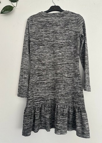 Gri Uzun Kollu Kadın Elbise - Görsel 4