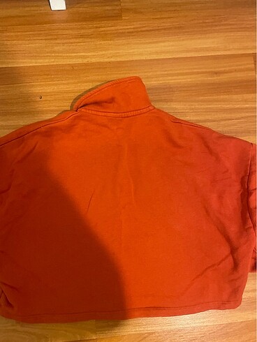 l Beden turuncu Renk Crop sweat