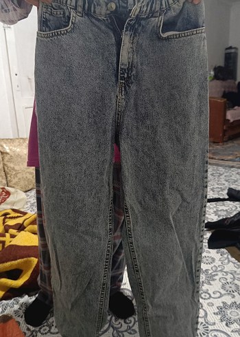 mavi yıkamalı mom Jean