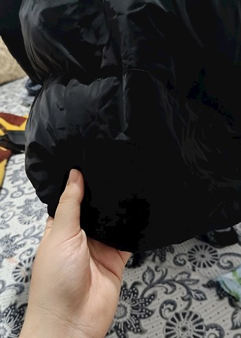 Diğer fermuarlı Siyah Kadın süet Kışlık Midi Mont
