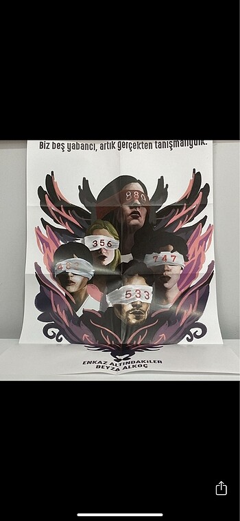 Enkaz altındakiler-1 ciltli, 1 adet poster ve bir adet ayraç
