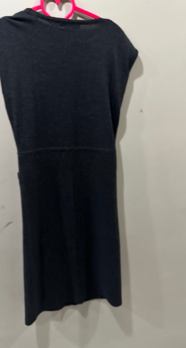 Siyah Kemerli Midi Kadın Elbise - Görsel 5