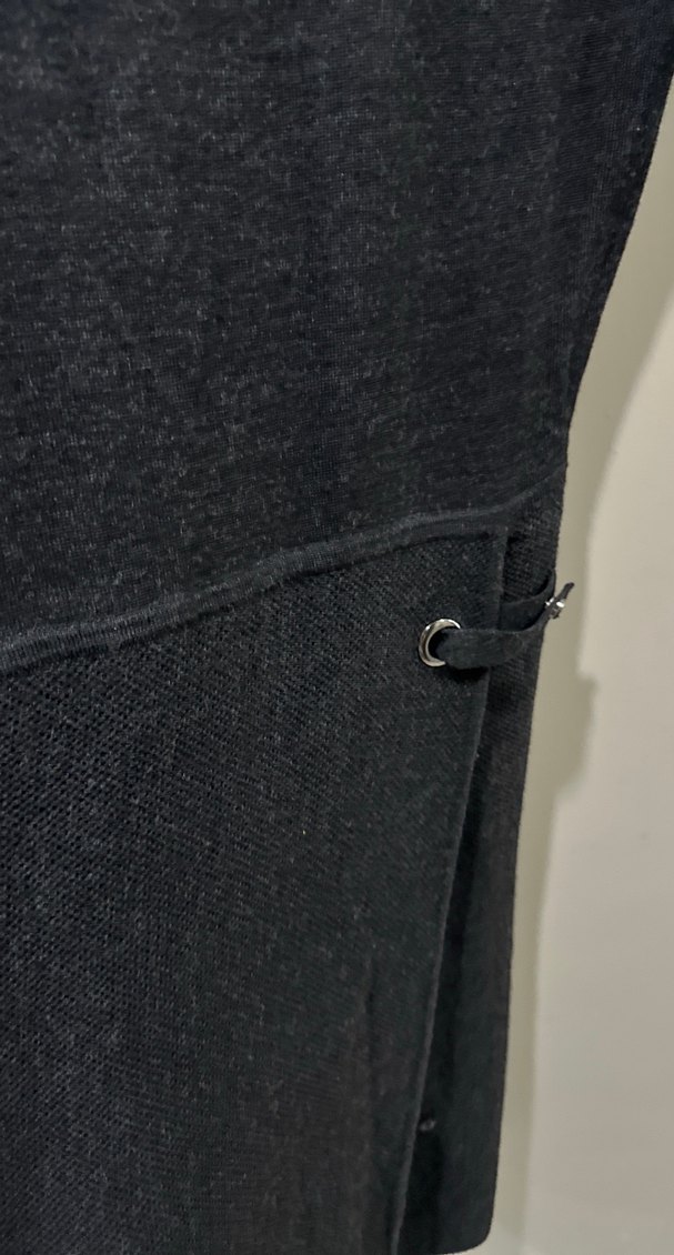 Siyah Kemerli Midi Kadın Elbise - Görsel 3