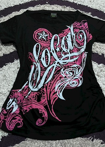 Pembe Desenli Emo Scene Tshirt - Görsel 4