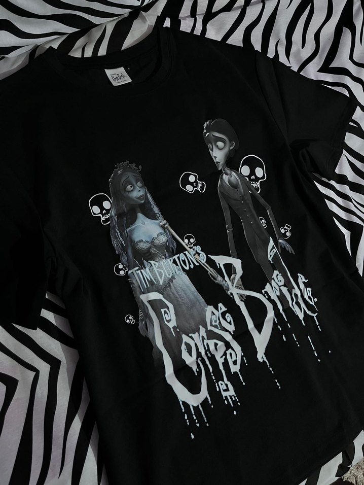 Tim Burton Corpse Bride Tshirt - Görsel 2