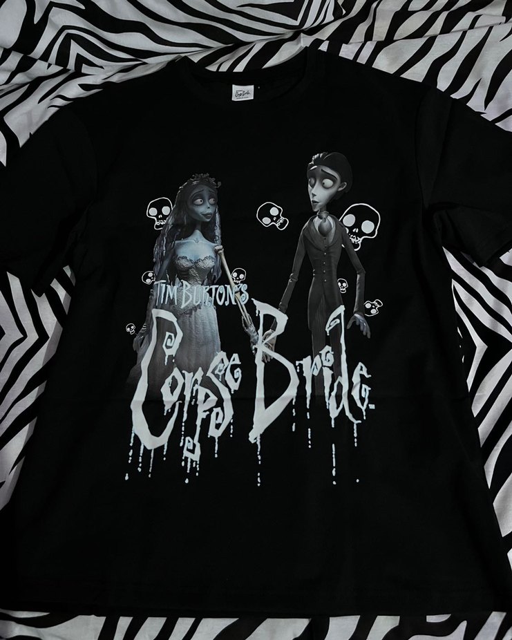 Tim Burton Corpse Bride Tshirt - Görsel 3
