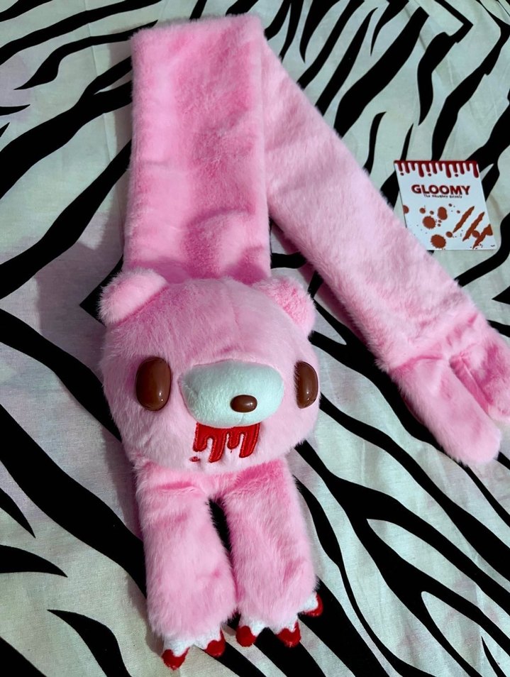Gloomy Bear Peluş Atkı - Görsel 3