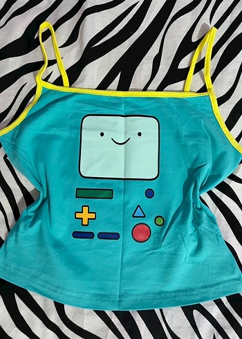 BMO Lisanslı Adventure Time Askılı Crop - Görsel 2