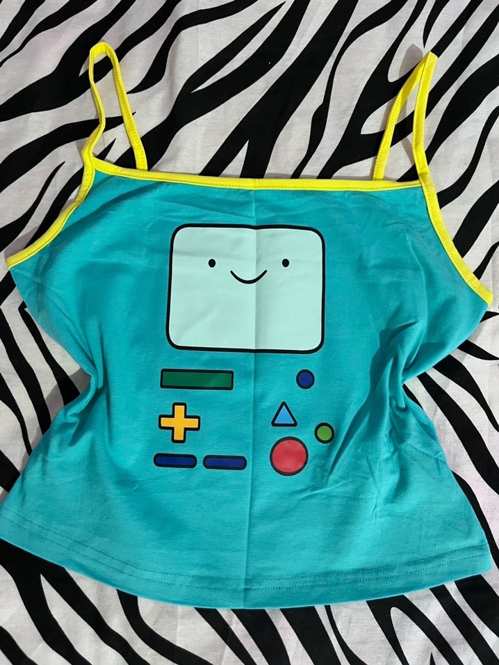 BMO Lisanslı Adventure Time Askılı Crop - Görsel 2
