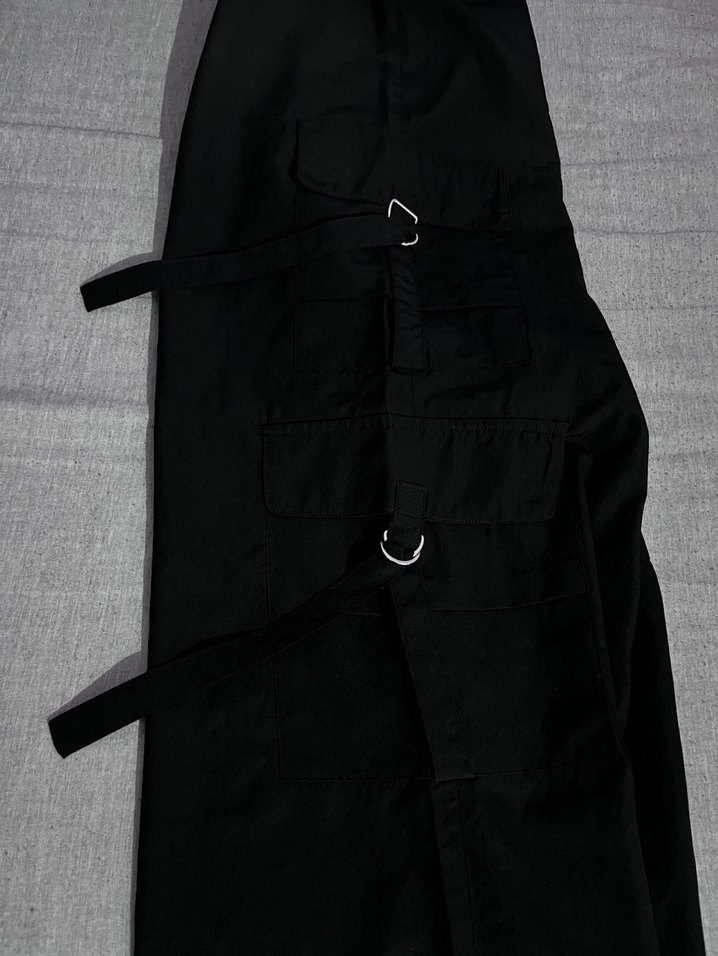 Straight Paça Kargo Cepli Pantolon // Emo Vintage Street - Görsel 3