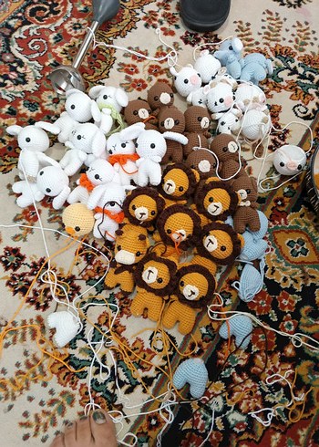 Renkli El Örgüsü Peluş Oyuncaklar - Görsel 2