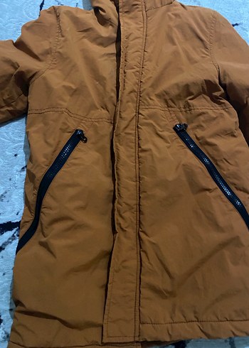 Erkek Çocuk Koyu Kahverengi Fermuarlı Kaban - Görsel 4