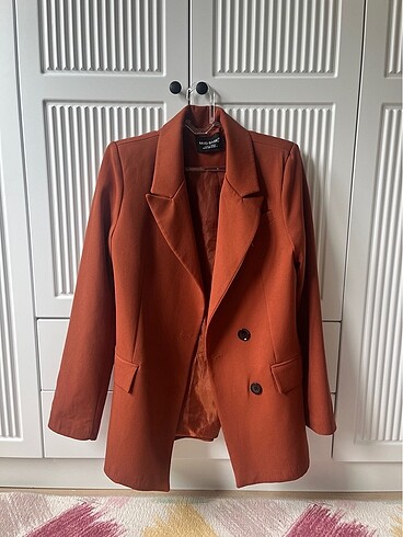 Kiremit renk blazer ceket