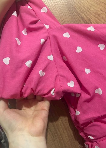 Kalpli Pembe Midi Elbise - Görsel 6