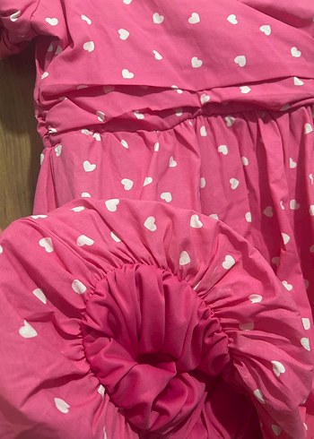 Kalpli Pembe Midi Elbise - Görsel 5