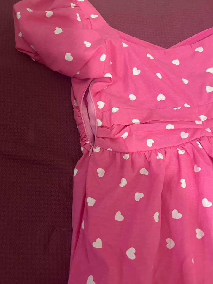 Kalpli Pembe Midi Elbise - Görsel 4