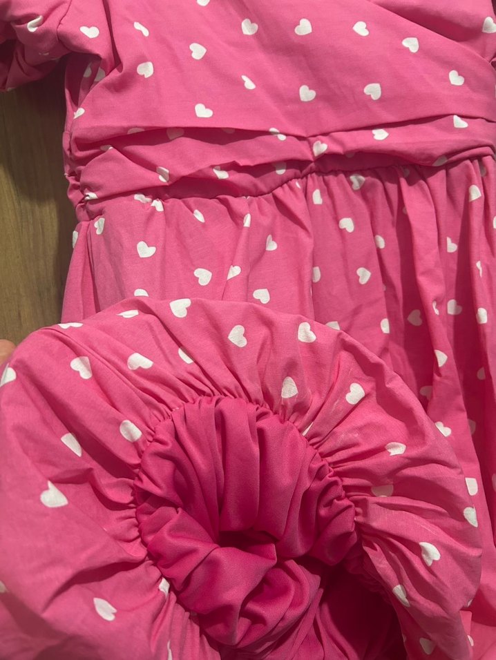 Kalpli Pembe Midi Elbise - Görsel 5