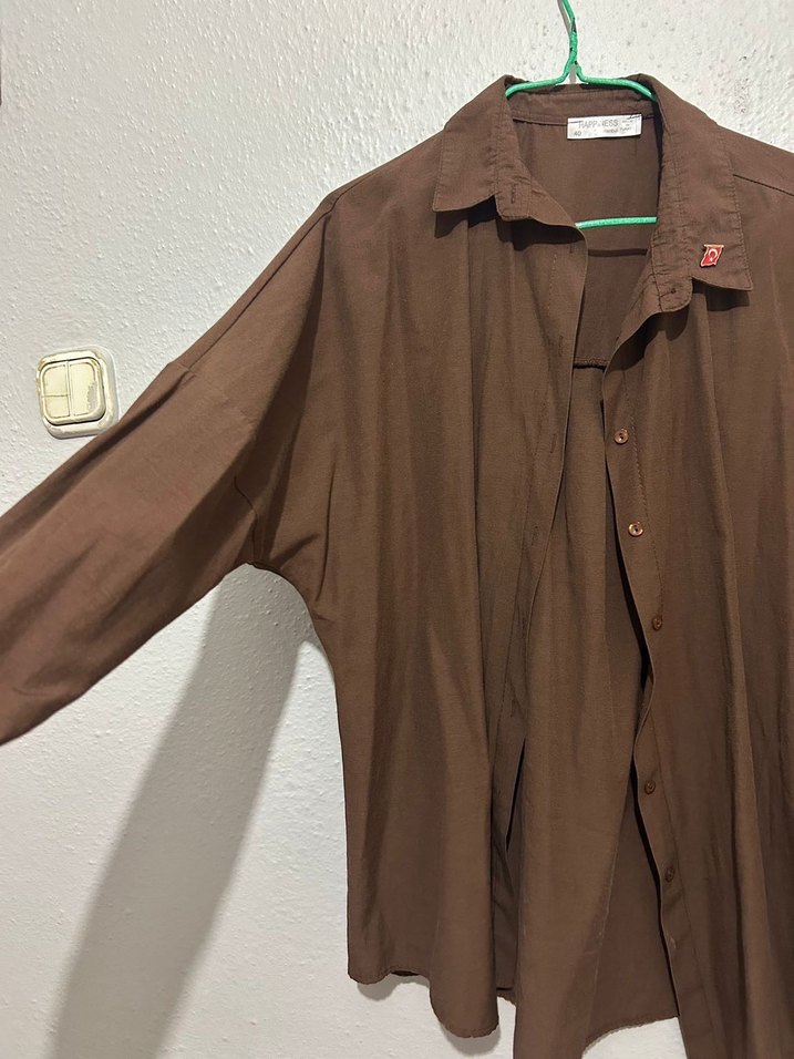 Kahverengi  Gömlek - Görsel 2