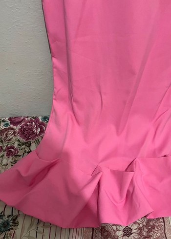 Pembe Uzun Elbise - Görsel 4
