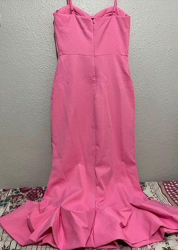 Pembe Uzun Elbise - Görsel 3