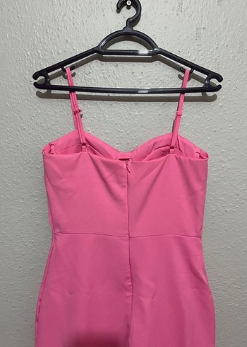 Pembe Uzun Elbise - Görsel 6