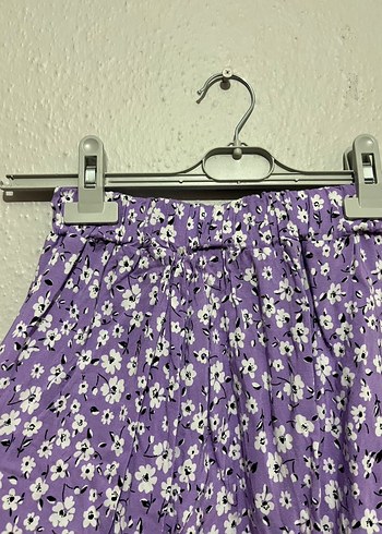 Mor Pileli Mini Etek - Görsel 2