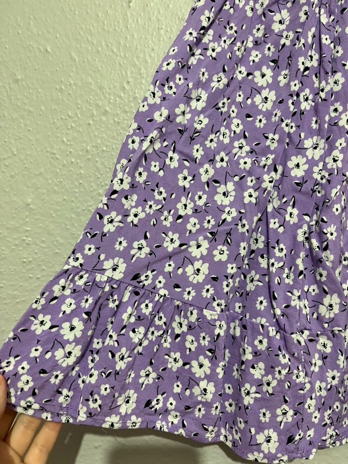 Mor Pileli Mini Etek - Görsel 3