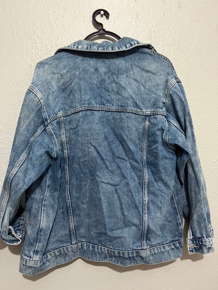 Kadın Mavi Kot Ceket - Görsel 2