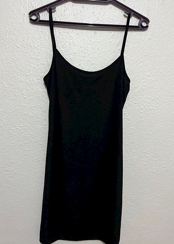 Siyah Transparan Drapeli Uzun Kalem Elbise - Görsel 3