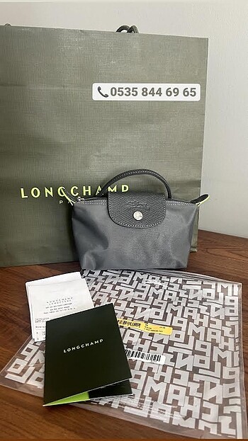 Longchamp Le Pliage Original Pouche Gri