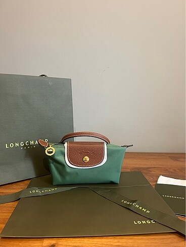 Longchamp Original Le Pliage Pouch Yeşil