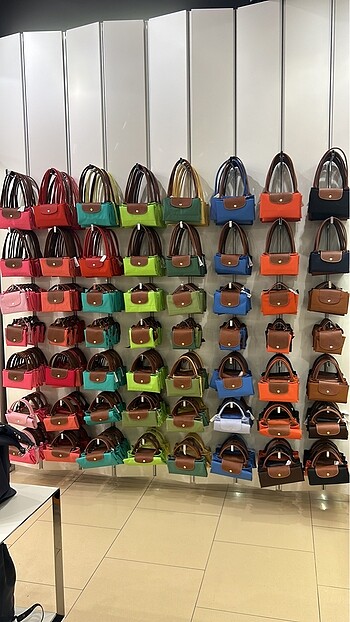 Beden turuncu Renk Longchamp Le Pliage Green Pouch Chestnut
