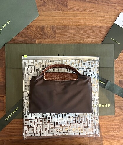 Beden kahverengi Renk Longchamp Laptop Çantası Kahverengi