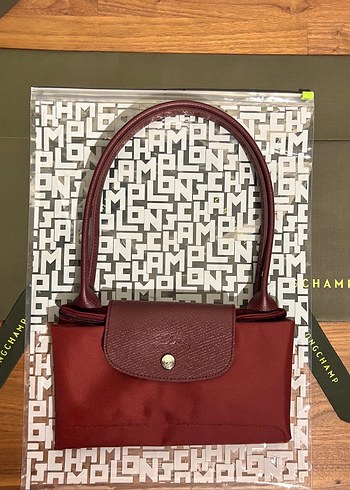 Beden bordo Renk Longchamp Le Pliage Pomegranade Medium