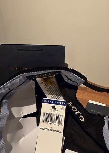 Ralph Lauren Siyah Kadife Şapka - Görsel 3