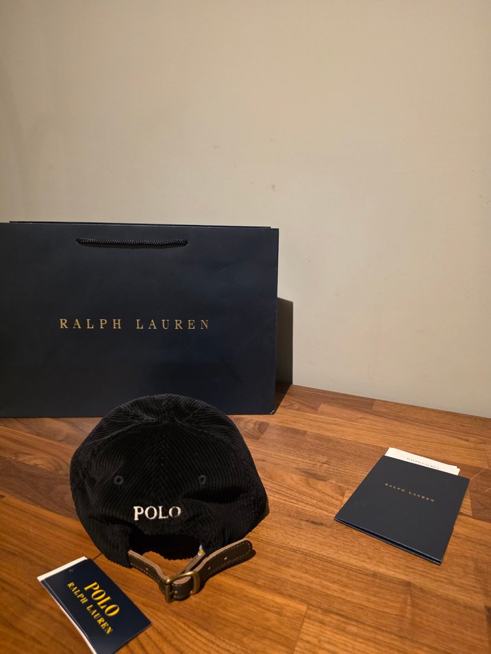 Ralph Lauren Siyah Kadife Şapka - Görsel 2