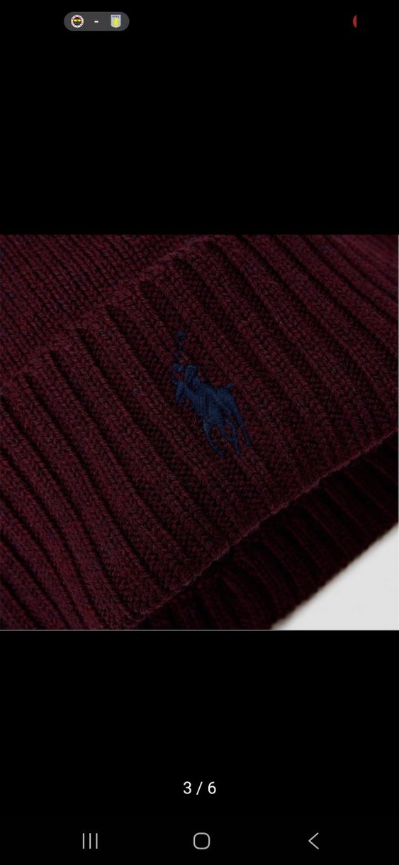 Ralph Lauren Bordo Bere - Görsel 3
