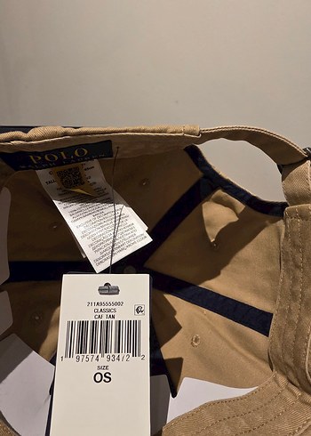 Ralph Lauren Beyaz Yazılı Bej Şapka - Görsel 3
