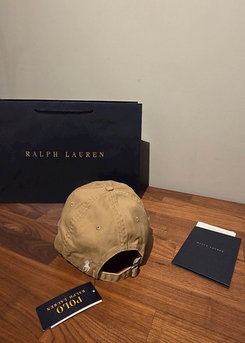 Ralph Lauren Beyaz Yazılı Bej Şapka - Görsel 2
