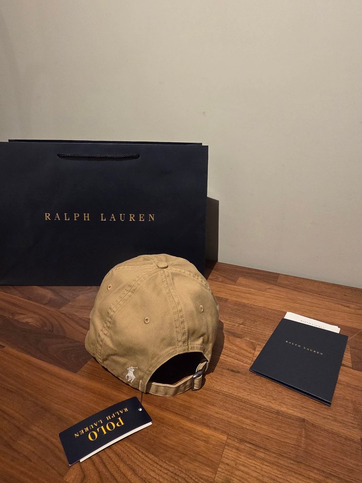 Ralph Lauren Beyaz Yazılı Bej Şapka - Görsel 2