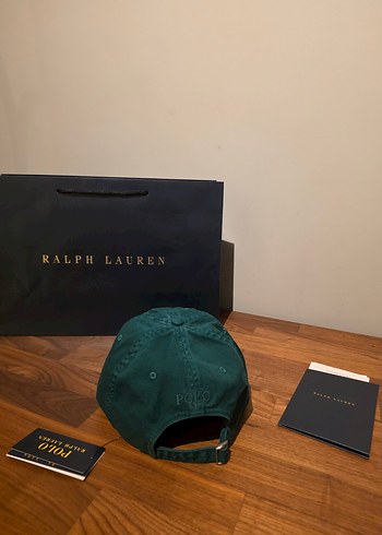 Ralph Lauren Yeşil Logolu Yeşil Şapka - Görsel 2