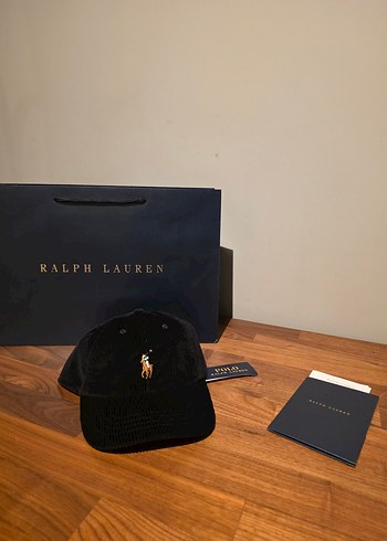 Ralph Lauren Kadife Siyah Şapka - Görsel 2
