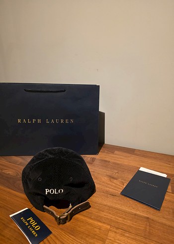 Ralph Lauren Kadife Siyah Şapka - Görsel 3