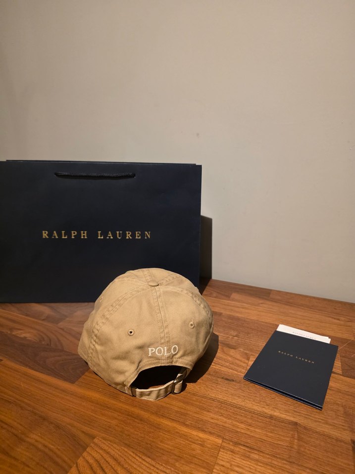 Ralph Lauren Beyaz Logolu Bej Şapka - Görsel 2