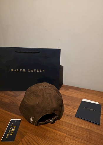 Ralph Lauren Beyaz Yazılı Kahverengi Şapka - Görsel 2