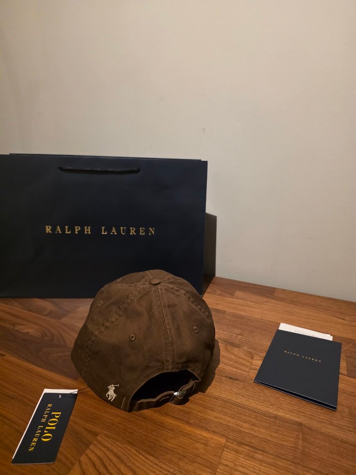 Ralph Lauren Beyaz Yazılı Kahverengi Şapka - Görsel 2