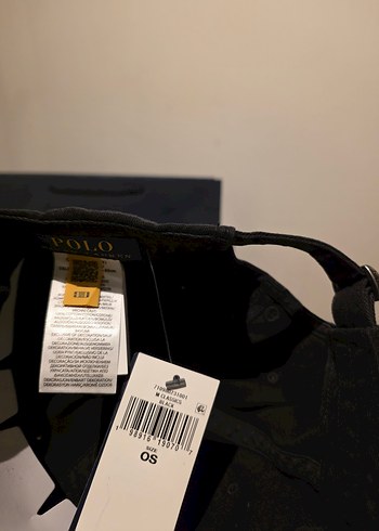 Ralph Lauren Siyah Logolu Siyah Şapka - Görsel 3
